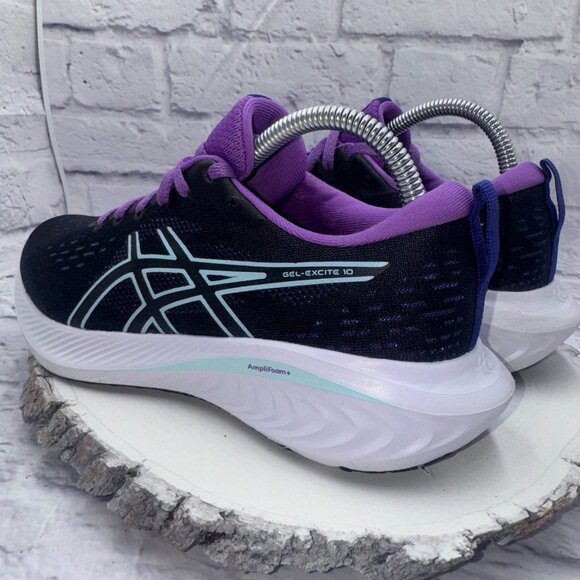 Asics Womens Gel-Excite 10 1012B418 Black Purple Running Shoes Sneakers Size 8 - Picture 5 of 12